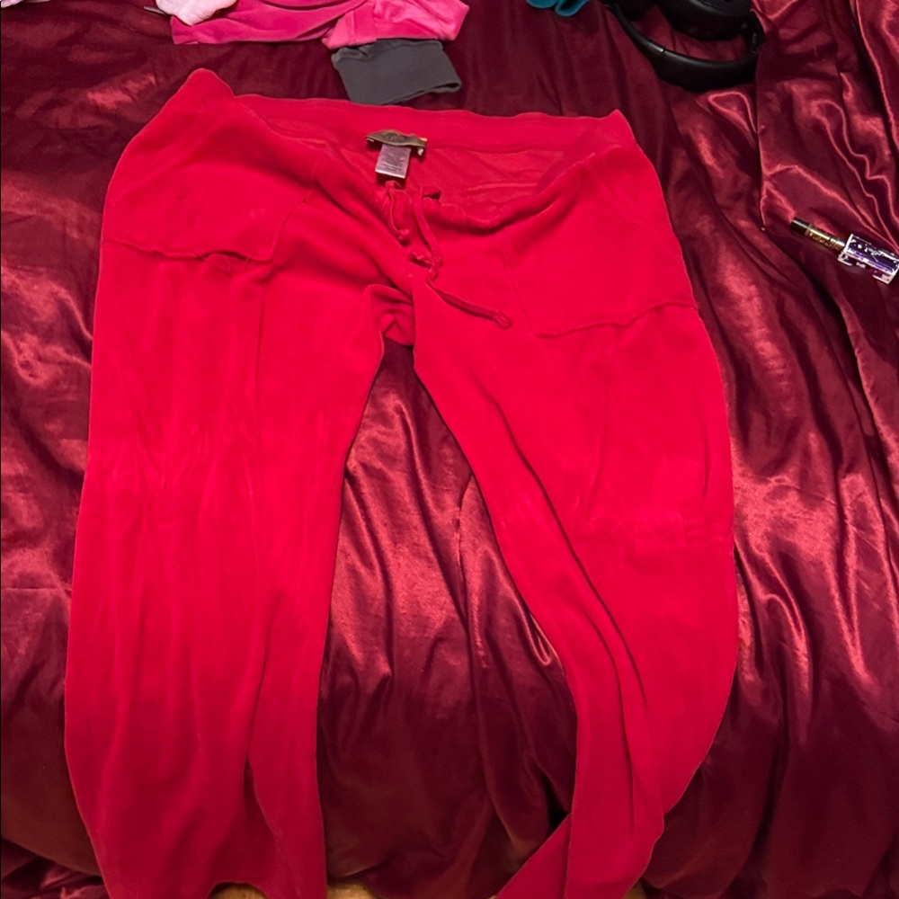 Vintage juicy couture track pants with SnapBack pockets